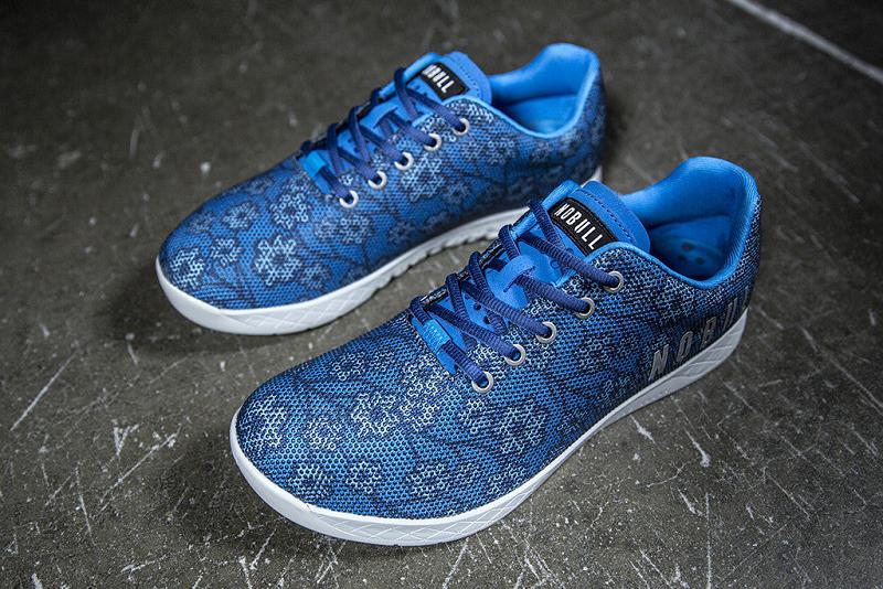 Blue Nobull Spring Floral Men's Trainers | CA R1242V